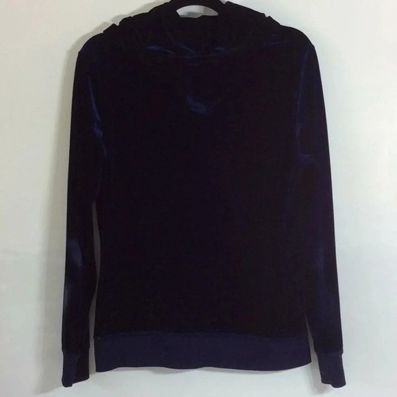 zhencai Blue Velvet Full Zippered Hoodie Size XL - Picture 8 of 14